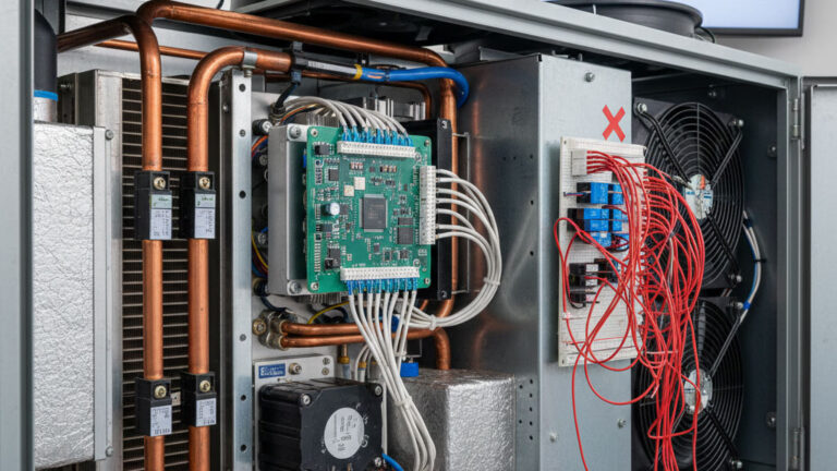 Compact KELD digital thermostat and electronic controller for precise temperature management in industrial cooling systems