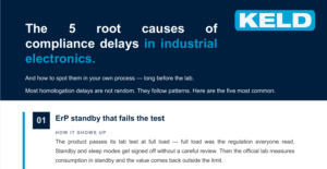 The 5 root causes of compliance delays in industrial electronics