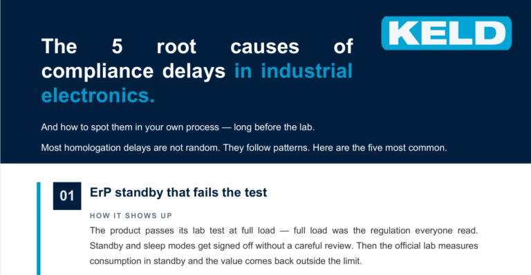 The 5 root causes of compliance delays in industrial electronics